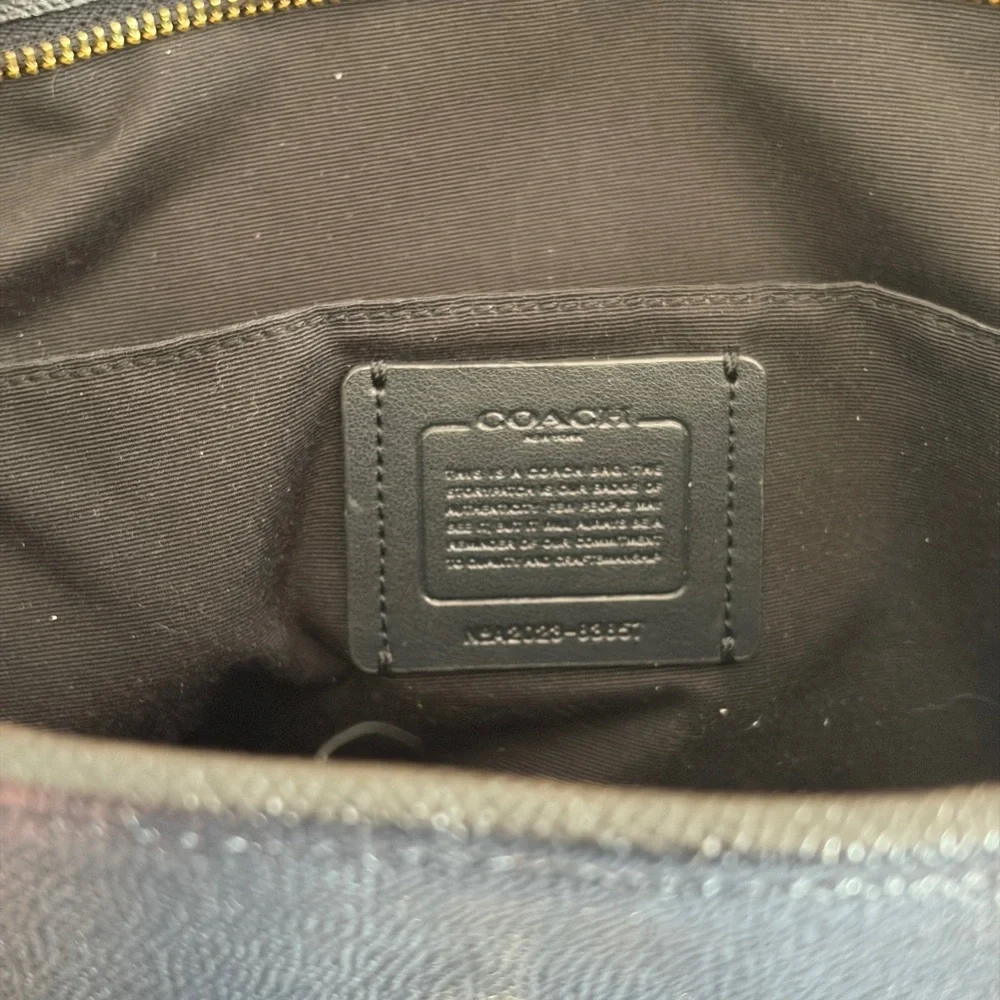 Coach Black Leather Tote - Picture 5 of 5